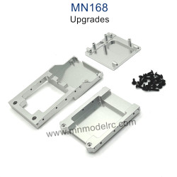 MN MODEL MN168 Upgrade Parts Metal Front and Rear Compartment Motor mount silver