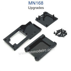 MN MODEL MN168 Upgrade Parts Metal Front and Rear Compartment Motor mount black