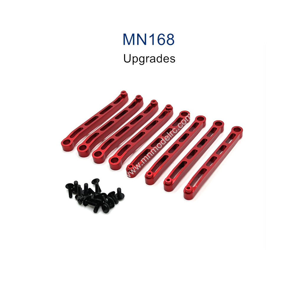 MN MODEL MN168 Upgrade Parts Metal Chassis Fixing Rod red