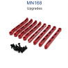 MN MODEL MN168 Upgrade Parts Metal Chassis Fixing Rod red