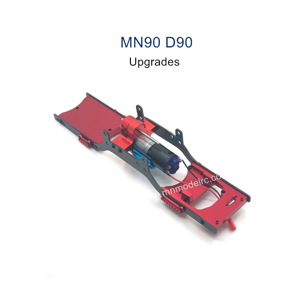 MN MODEL MN-90 Upgrade Parts Metal Body Frame with Motor red