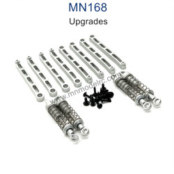 MN MODEL MN168 Upgrade Parts Metal Shock Chassis Fixing Rod silver