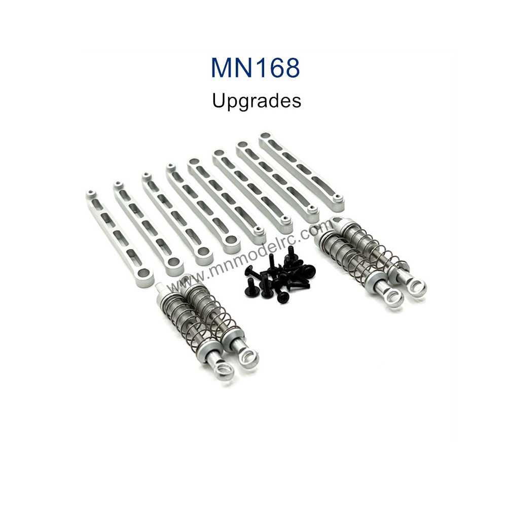 MN MODEL MN168 Upgrade Parts Metal Shock Chassis Fixing Rod silver