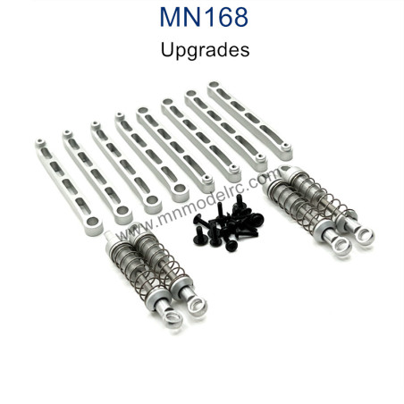 MN MODEL MN168 Upgrade Parts Metal Shock Chassis Fixing Rod silver