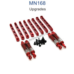 MN MODEL MN168 Upgrade Parts Metal Shock Chassis Fixing Rod red