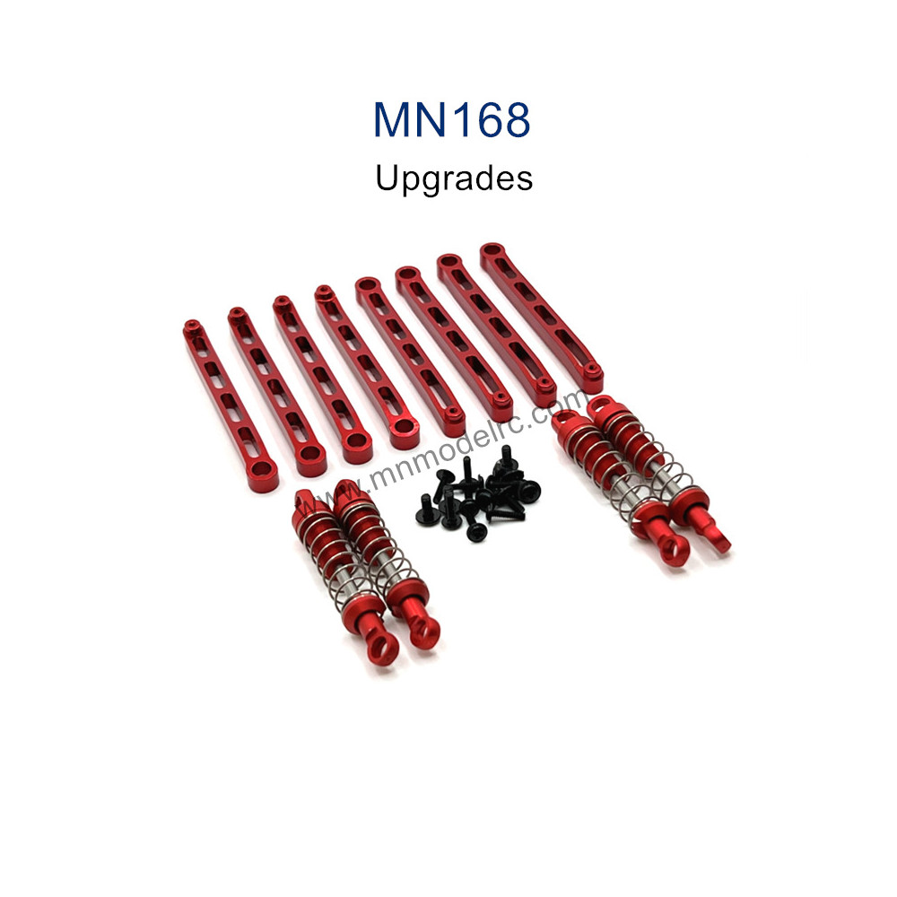 MN MODEL MN168 Upgrade Parts Metal Shock Chassis Fixing Rod red