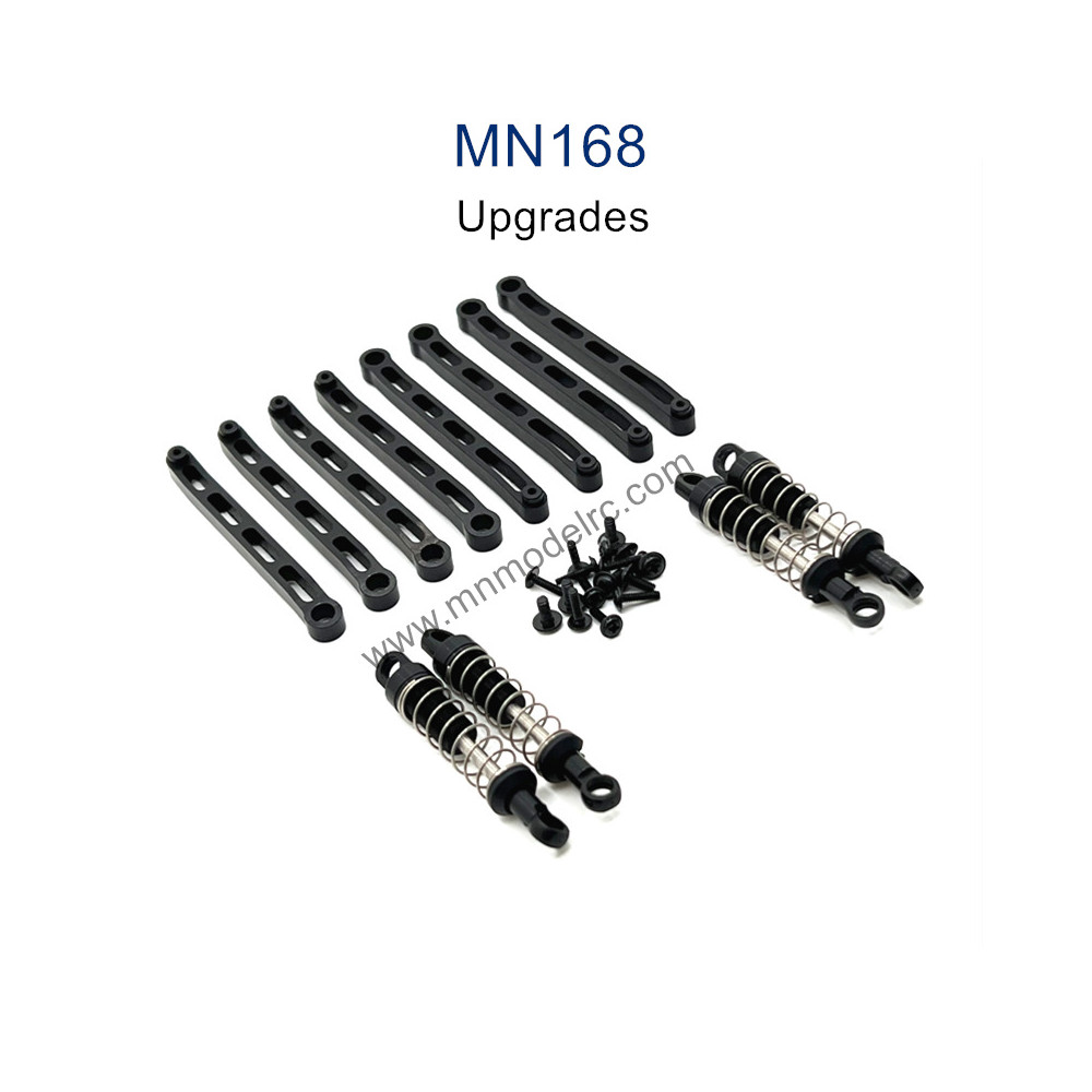 MN MODEL MN168 Upgrade Parts Metal Shock Chassis Fixing Rod black