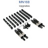 MN MODEL MN168 Upgrade Parts Metal Shock Chassis Fixing Rod black