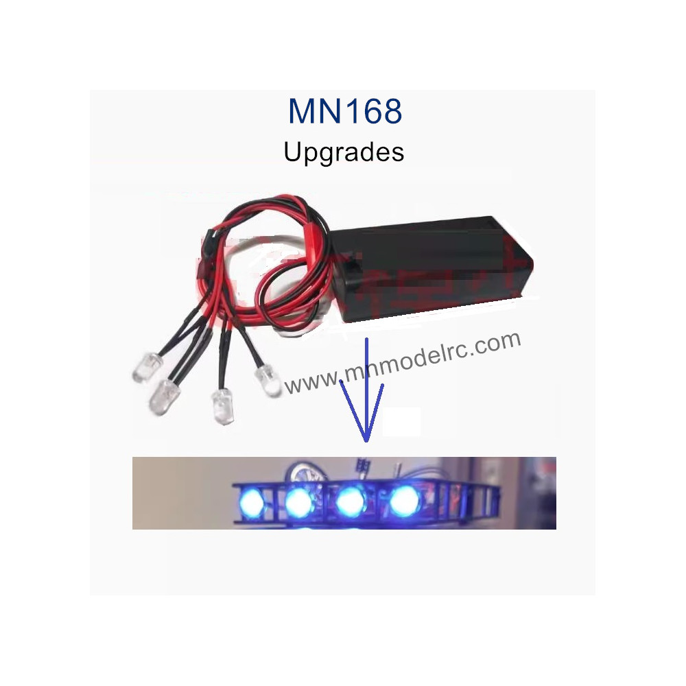 MN MODEL MN168 Upgrade Parts LED Light and Battery box Wihte light