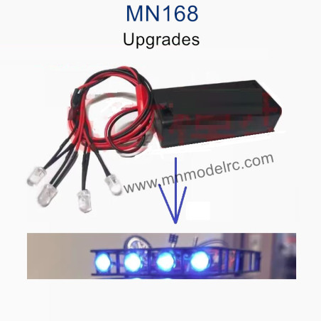 MN MODEL MN168 Upgrade Parts LED Light and Battery box Wihte light