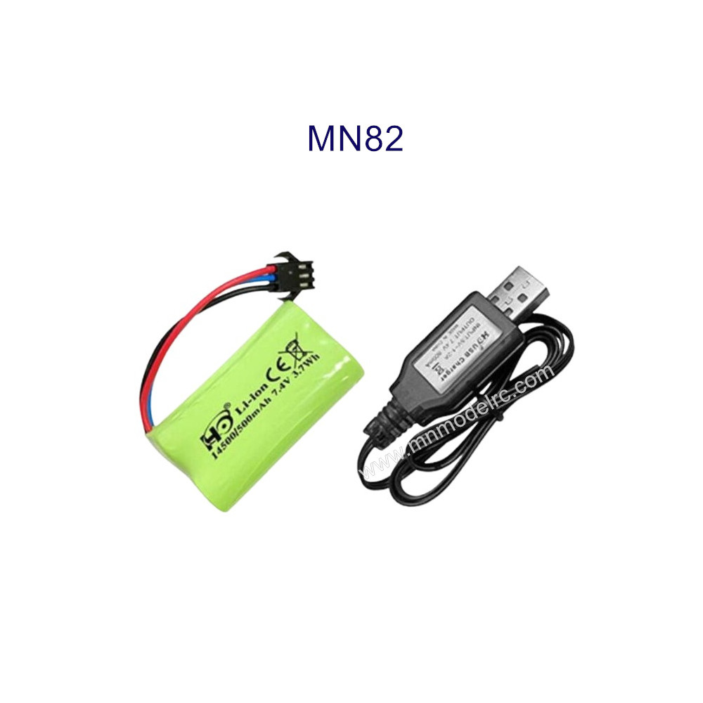 MN MODEL MN82 parts Battery and USB Charger
