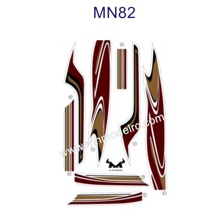 MN MODEL MN82 parts Decorative stickers 82P-04