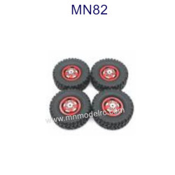 MN MODEL MN82 parts Metal Wheel D4A-19 red