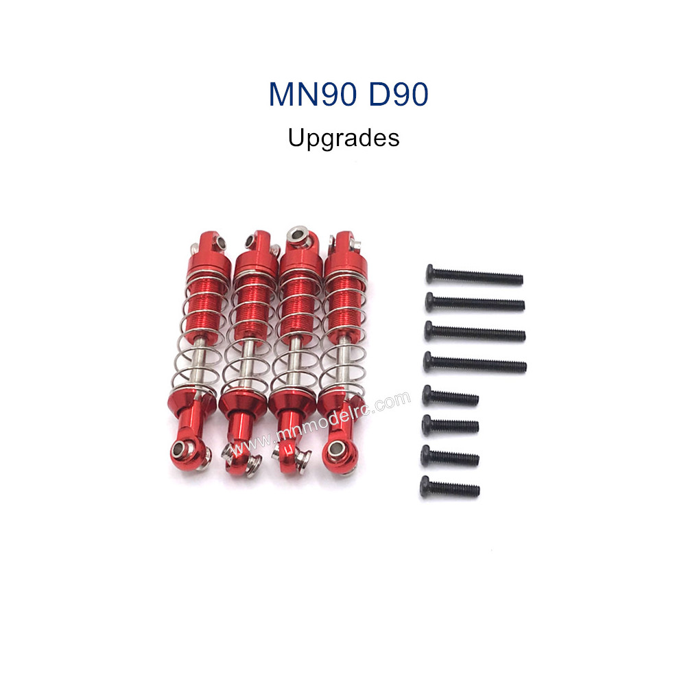 MN MODEL MN-90 Upgrade Parts Metal Shocks red