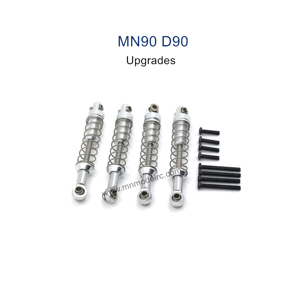 MN MODEL MN-90 Upgrade Parts Metal Shocks silver