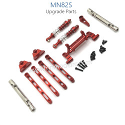 3-MN_MODEL_MN82S_RC_CAR_Upgrade_Parts_Metal_connect_Rods_and_Shocks_kit_red
