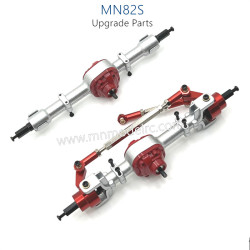 4-MN_MODEL_MN82S_RC_CAR_Upgrade_Parts_Front_and_Rear_Axle_Assembly_red