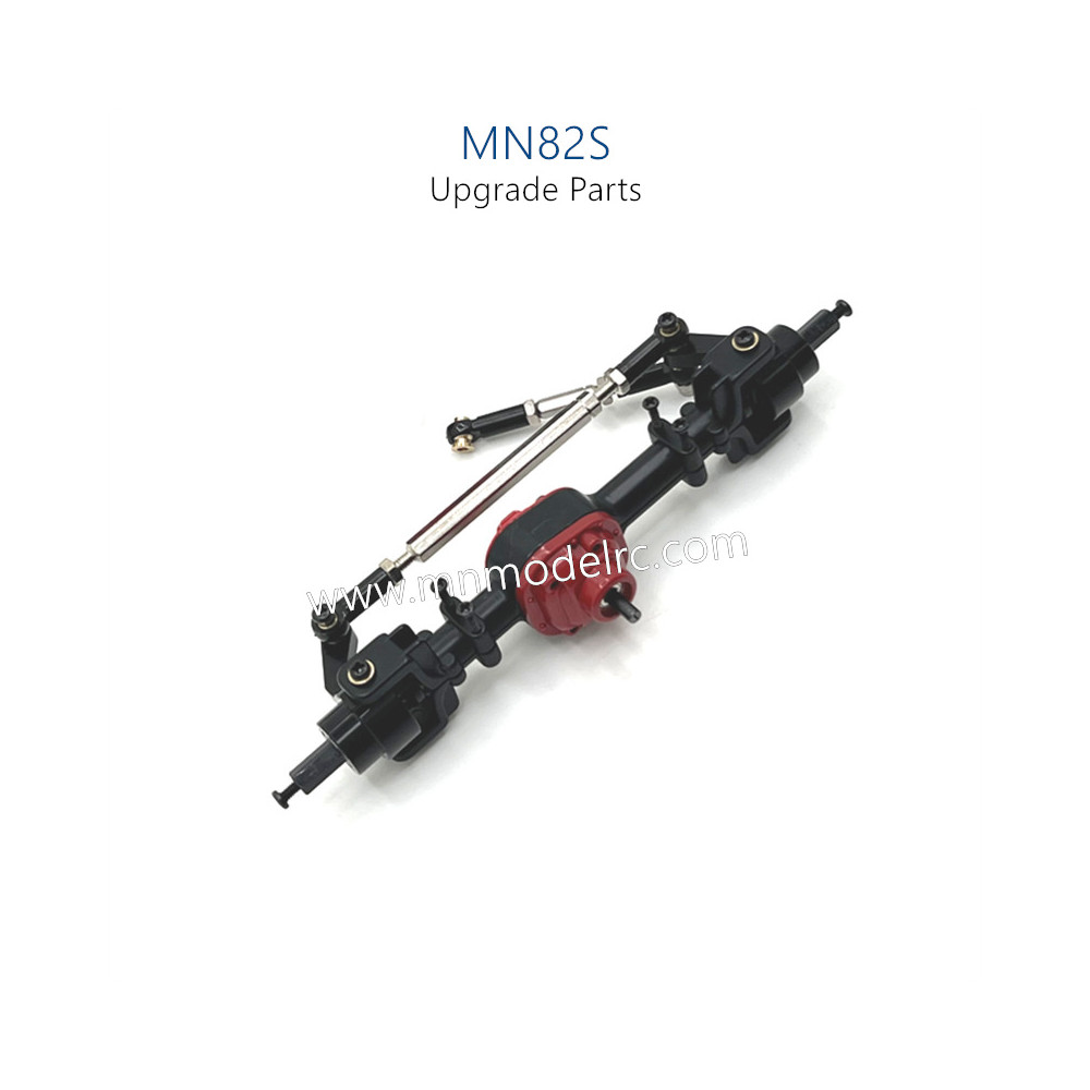 5-MN_MODEL_MN82S_RC_CAR_Upgrade_Parts_Front_Axle_Assembly_Black