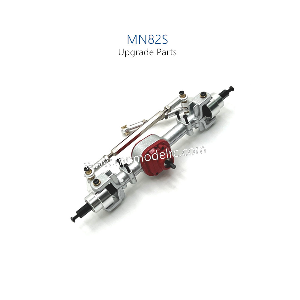 5-MN_MODEL_MN82S_RC_CAR_Upgrade_Parts_Front_Axle_Assembly_Silver