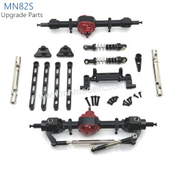 9-MN_MODEL_MN82S_RC_CAR_Upgrade_Parts_Front_and_Rear_Axles_Kits_Connect_Rod_Shocks_Black