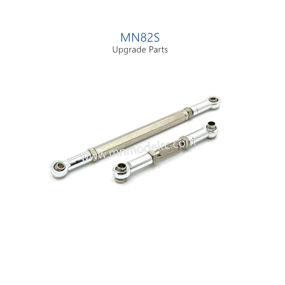 13-MN_MODEL_MN82S_RC_CAR_Upgrade_Parts_Connect_Rods_silver