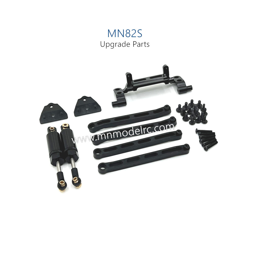 16-MN_MODEL_MN82S_RC_CAR_Upgrade_Parts_Connect_Rod_Oli_Shock_kit_Black