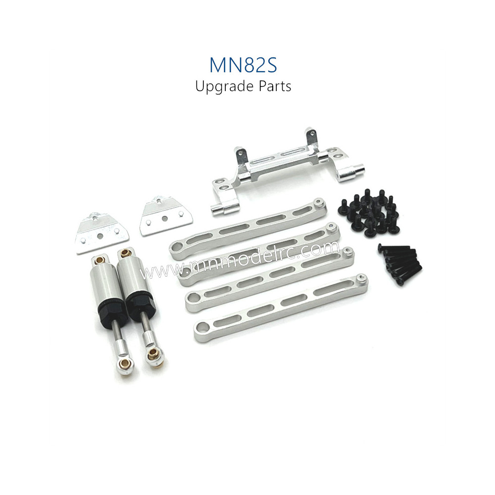 16-MN_MODEL_MN82S_RC_CAR_Upgrade_Parts_Connect_Rod_Oli_Shock_kit_silver