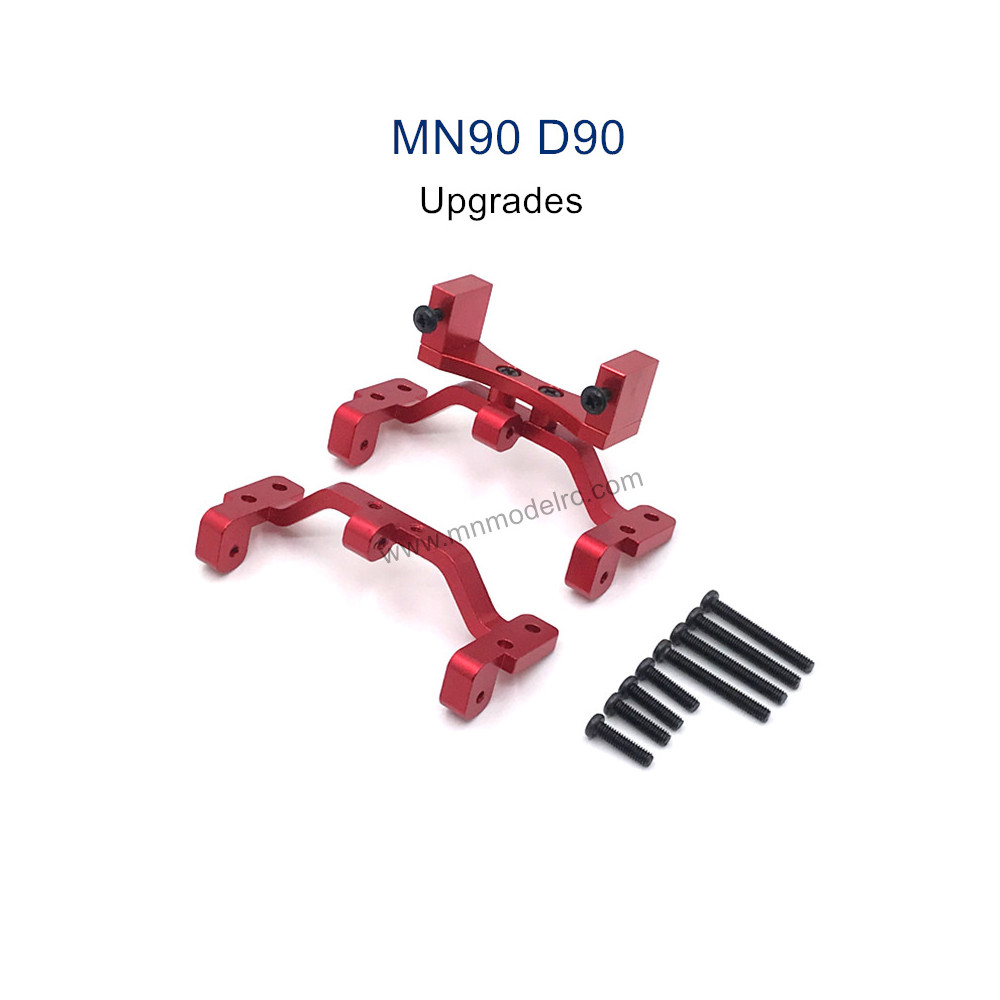MN MODEL MN-90 Upgrade Parts Connect Rod Seat and Rear Servo Seat red