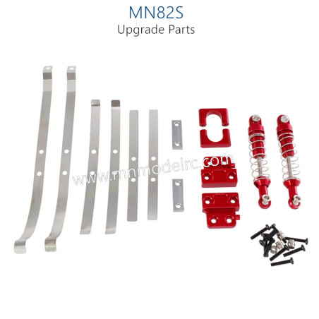 38-MN_MODEL_MN82S_Upgrade_Parts_Metal_Shock_and_Fixing_seat_Spring_red