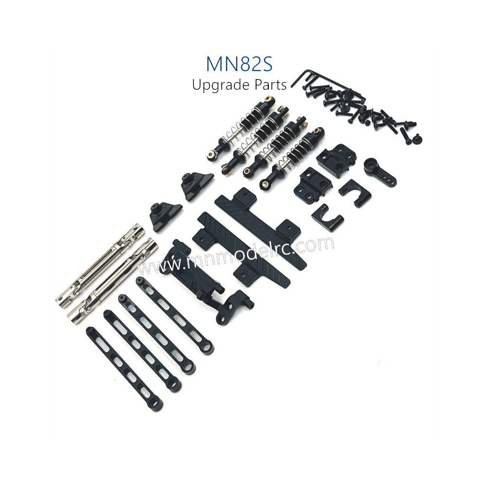 39-MN_MODEL_MN82S_Upgrade_Parts_Shocks_Transmittion_Shaft_and_Connect_Rod_kit_Black