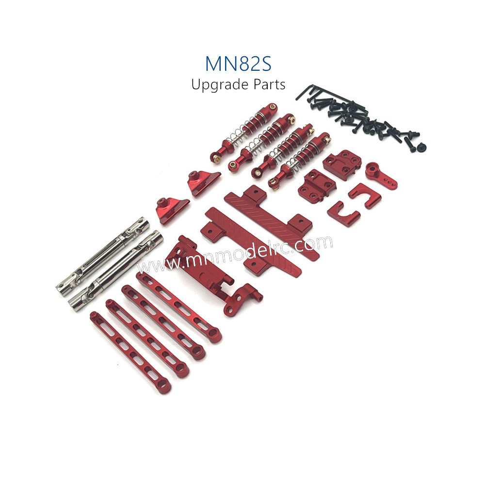 39-MN_MODEL_MN82S_Upgrade_Parts_Shocks_Transmittion_Shaft_and_Connect_Rod_kit_red