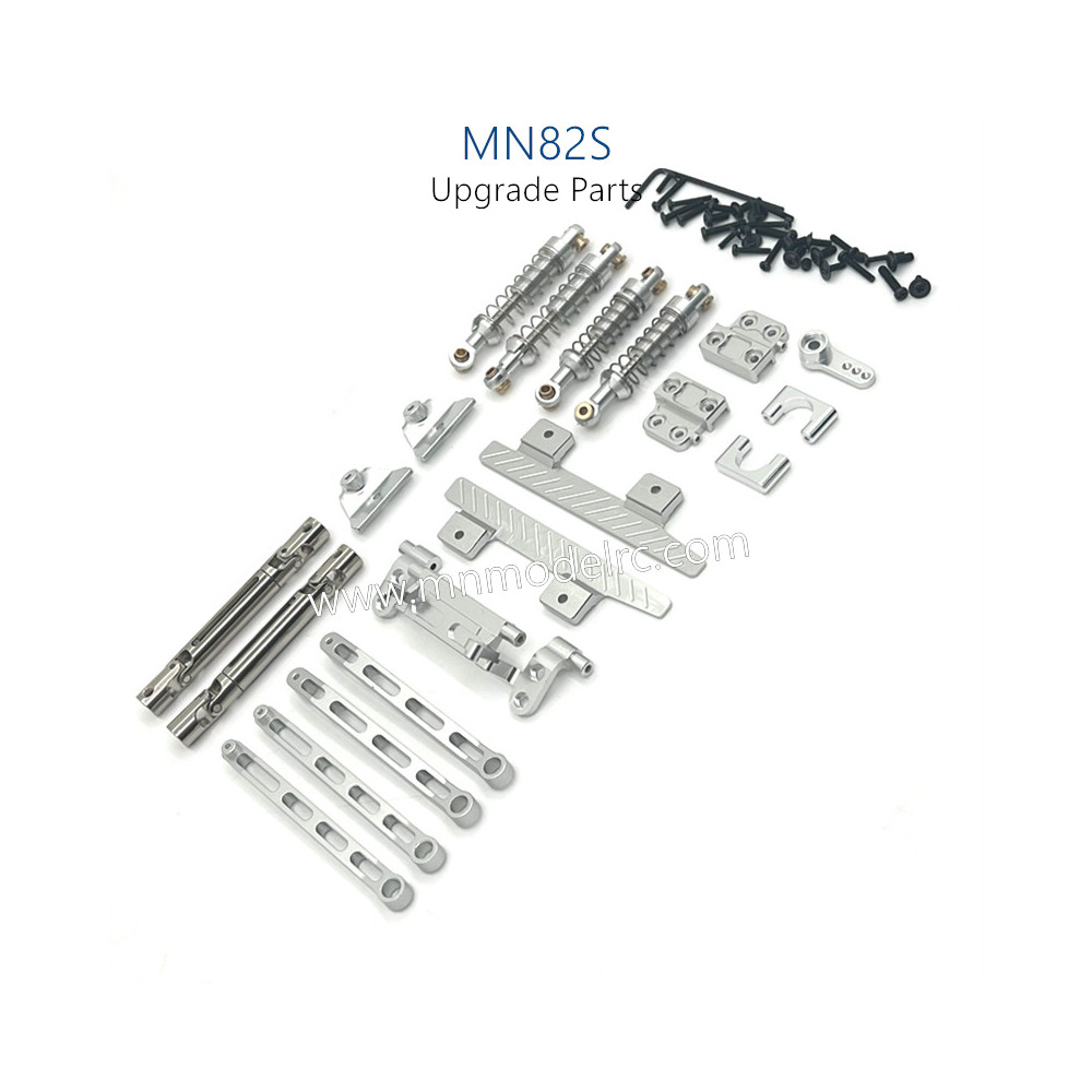 39-MN_MODEL_MN82S_Upgrade_Parts_Shocks_Transmittion_Shaft_and_Connect_Rod_kit_silver