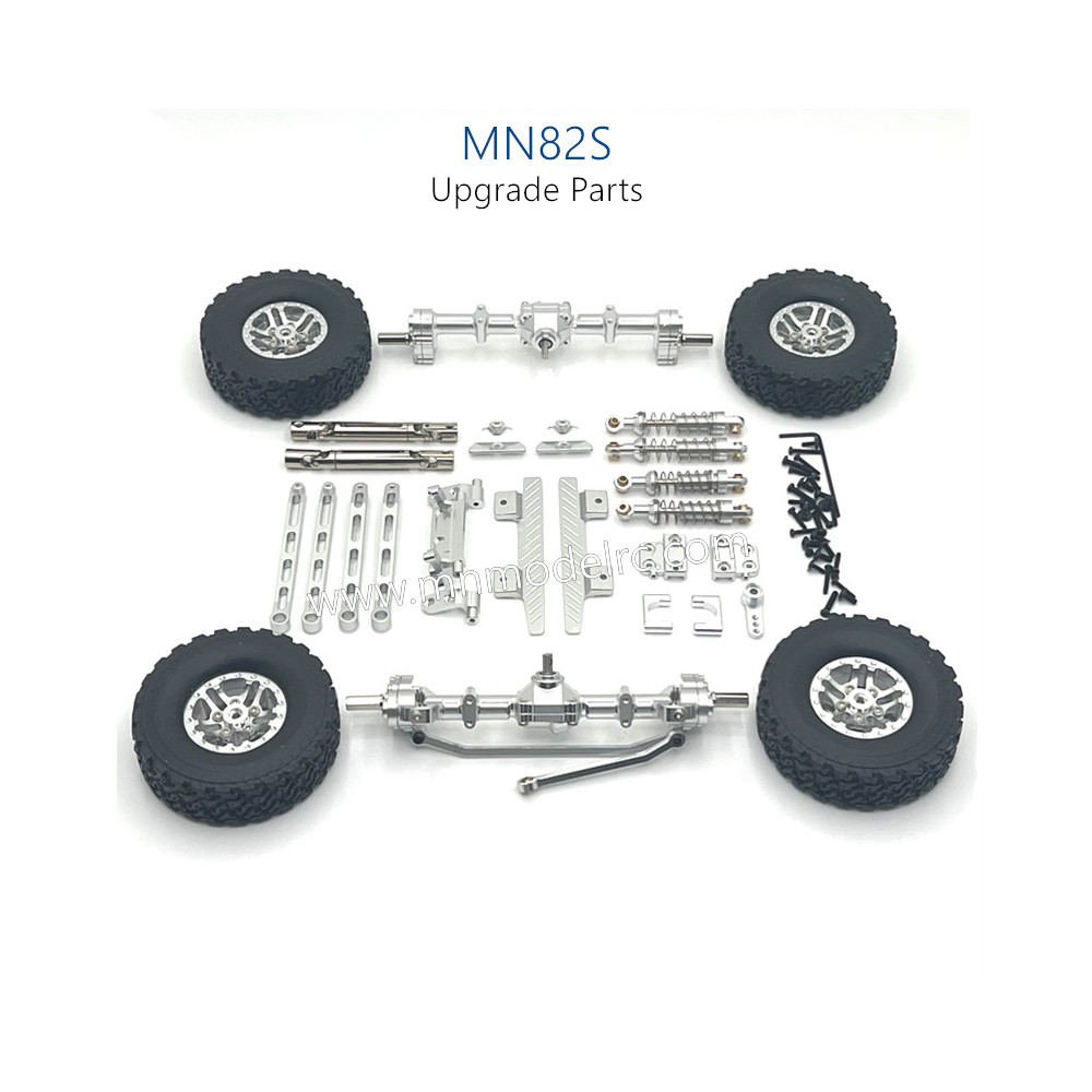 40-MN_MODEL_MN82S_Upgrade_Parts_Shocks_Transmittion_Shaft_Tires_and_Protect_Plate_silver