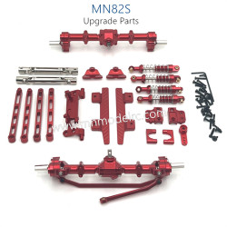 41-MN_MODEL_MN82S_Upgrade_Parts_Front_and_Rear_Axle_kit_Shocks_and_Side_plate_red