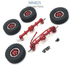 42-MN_MODEL_MN82S_Upgrade_Parts_Front_Rear_Axle_kit_and_Metal_Wheel_Assembly_red