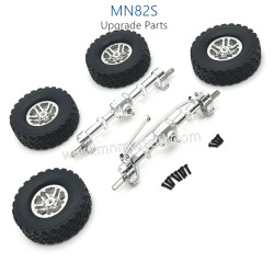 42-MN_MODEL_MN82S_Upgrade_Parts_Front_Rear_Axle_kit_and_Metal_Wheel_Assembly_silver