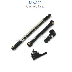 43-MN_MODEL_MN82S_Upgrade_Parts_Steering_Connect_Rod_and_Servo_Arm_Black