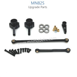 44-MN_MODEL_MN82S_Upgrade_Parts_Steering_Connect_Rod_and_Steering_Cups_Black