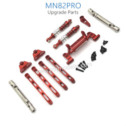 3-MN_MODEL_MN82PRO_RC_CAR_Upgrade_Parts_Metal_connect_Rods_and_Shocks_kit_red