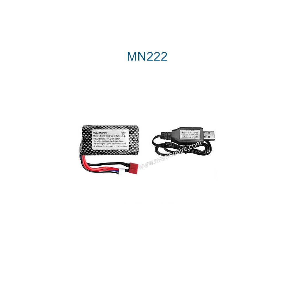 MN MODEL MN222 Parts 7.4V USB Charger and Battery