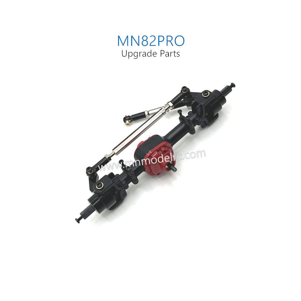 5-MN_MODEL_MN82PRO_RC_CAR_Upgrade_Parts_Front_Axle_Assembly_Black
