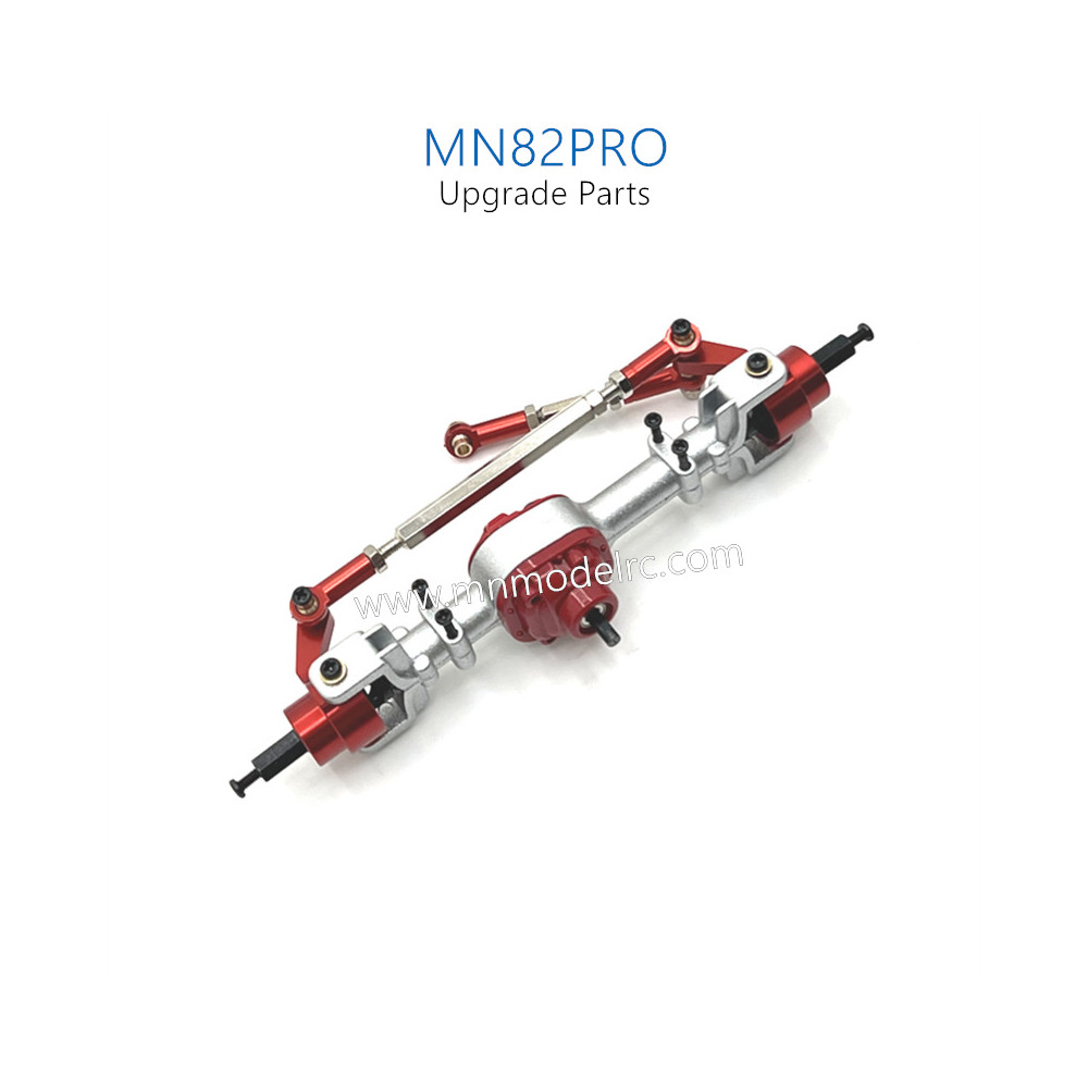 5-MN_MODEL_MN82PRO_RC_CAR_Upgrade_Parts_Front_Axle_Assembly_red