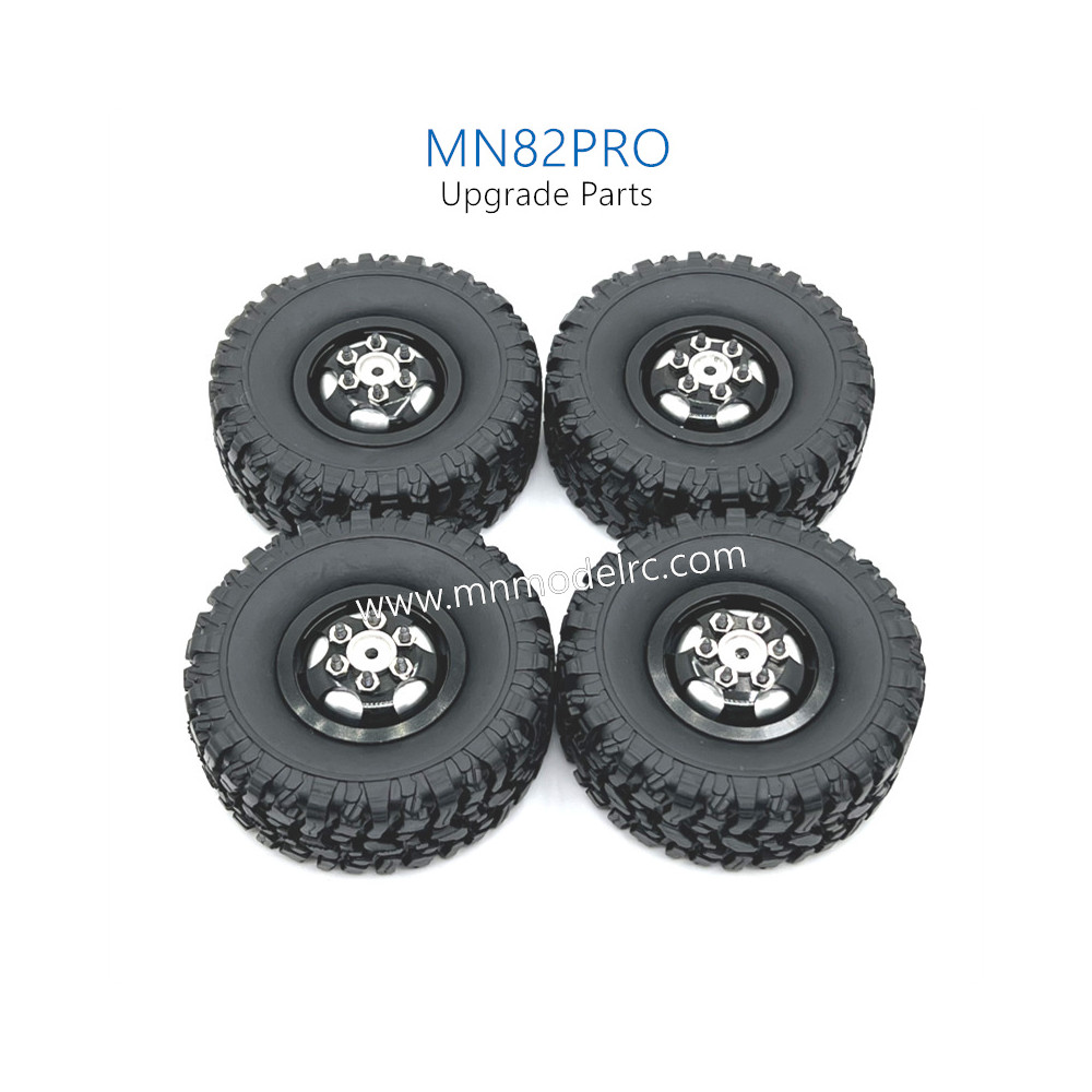7-MN_MODEL_MN82PRO_RC_CAR_Upgrade_Parts_Wheel_Complete_kit_Black 7-MN_MODEL_MN82PRO_RC_CAR_Upgrade_Parts_Wheel_Complete_kit_Black