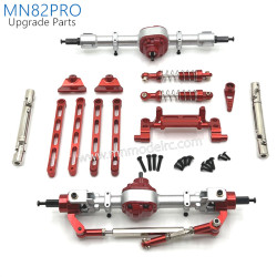 9-MN_MODEL_MN82PRO_RC_CAR_Upgrade_Parts_Front_and_Rear_Axles_Kits_Connect_Rod_Shocks_red