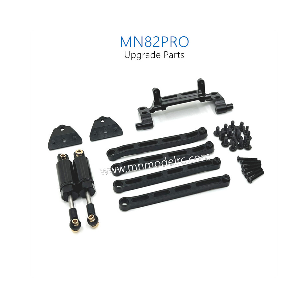 16-MN_MODEL_MN82PRO_RC_CAR_Upgrade_Parts_Connect_Rod_Oli_Shock_kit_Black