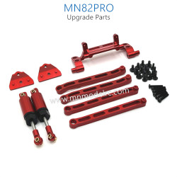 16-MN_MODEL_MN82PRO_RC_CAR_Upgrade_Parts_Connect_Rod_Oli_Shock_kit_red
