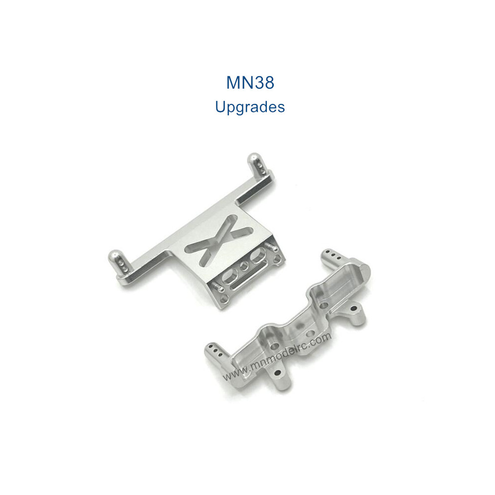 MN MODEL MN38 Upgrade parts Front and Rear Support Frame silver