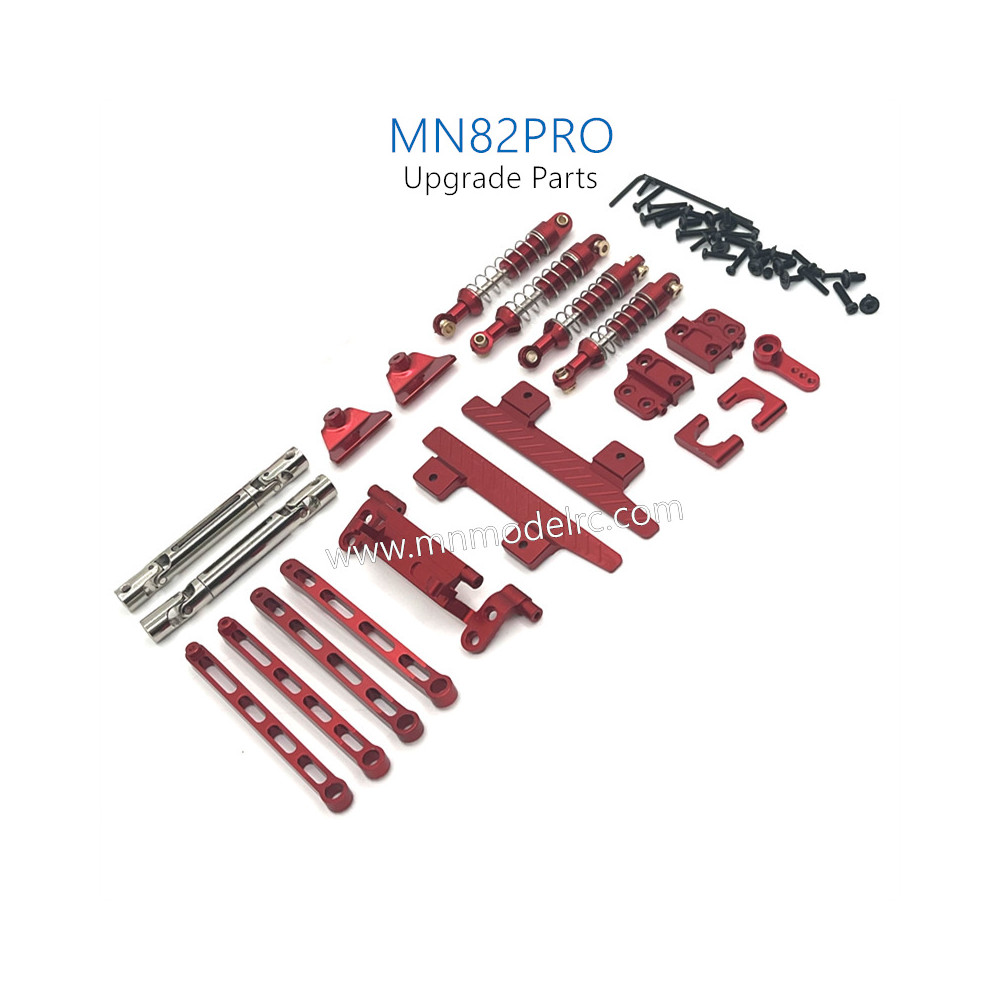 39-MN_MODEL_MN82PRO_Upgrade_Parts_Shocks_Transmittion_Shaft_and_Connect_Rod_kit_red