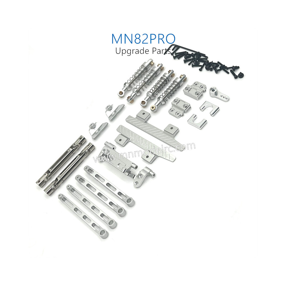 39-MN_MODEL_MN82PRO_Upgrade_Parts_Shocks_Transmittion_Shaft_and_Connect_Rod_kit_silver