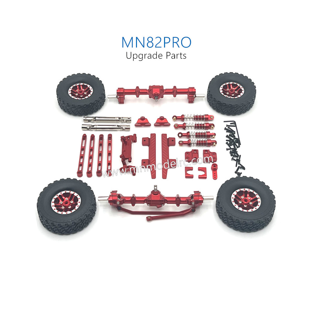 40-MN_MODEL_MN82PRO_Upgrade_Parts_Shocks_Transmittion_Shaft_Tires_and_Protect_Plate_red